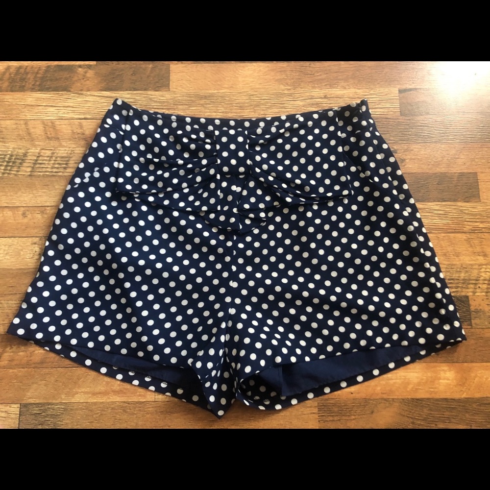 Disney x Lauren Conrad - navy Minnie bow shorts